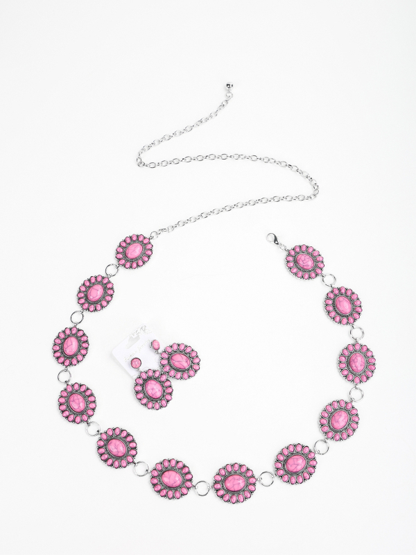 Lanac za struk – Boho stil, cinkova legura, jednostrani omot, duljina 100–135 cm