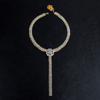 Kūno grandinė Europos–Amerikos stiliaus, pilna krištolo, tvirtas dizainas, Princesės serija, elektroplakavimas