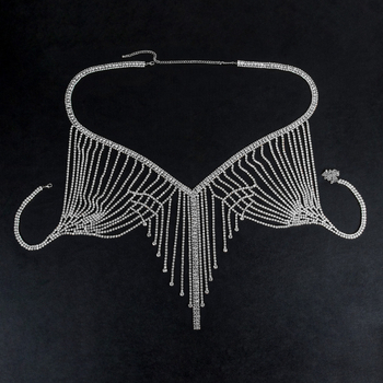 Kūno grandinė Europos–Amerikos stiliaus, pilna krištolo, tvirtas dizainas, Princesės serija, elektroplakavimas