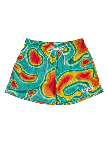 3D принтирани шорти, полиестер-еластан смес, права кройка, еластична материя