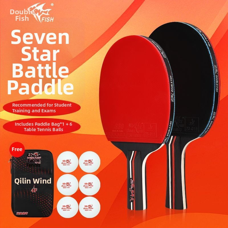 Ракетка за тенис на маса - Yao qing, карбонова рамка, гума с положително лепило, директен удар