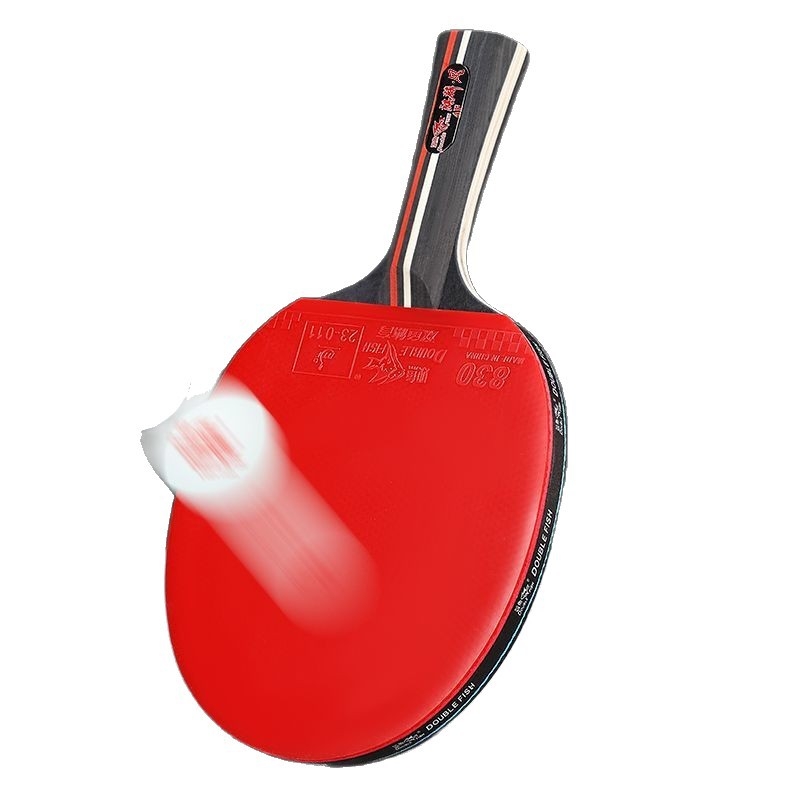 Ракетка за тенис на маса - Yao qing, карбонова рамка, гума с положително лепило, директен удар