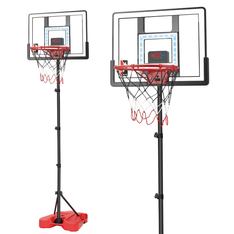 Баскетболна стойка с LED бекборд и скоринг дъска, марка XTH, тегло 2 кг