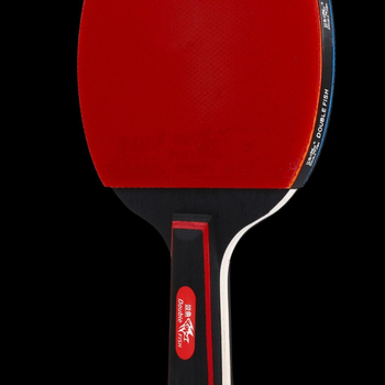 Paletă de tenis de masă, nivel profesional, Brand: Double Fish, priză dreaptă, lamă din plop, gumă cu adeziv dublu