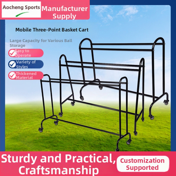 Mobilni košarkaški trenažni stalak s velikim kapacitetom i uklonjivim držačem lopti za trening trojki