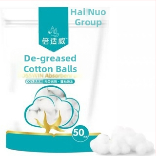 Bilă de vată de bumbac de unică folosință — moale, absorbant, pentru dezinfectarea la domiciliu și curățarea rănilor