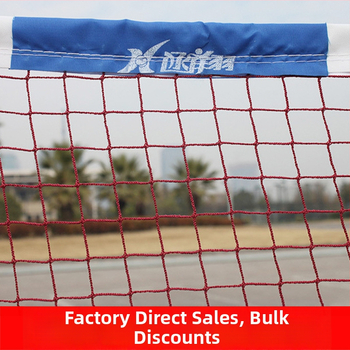 Mreža za badminton s četverostranim obrubom i standardnim okvirom za perje, s omotanim čeličnim užetom za zatezanje — za natjecanja i treninge