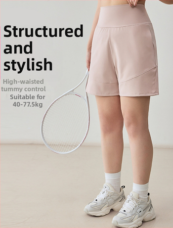 Dišne sportske šortseve, 75% najlon, 25% spandex, srednja duljina, ležernog kroja