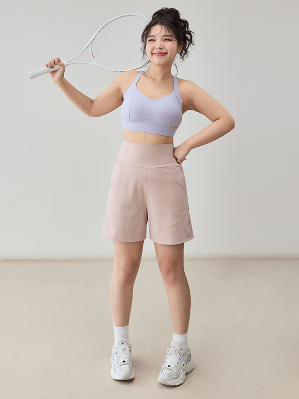 Dišne sportske šortseve, 75% najlon, 25% spandex, srednja duljina, ležernog kroja