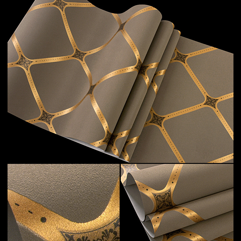 Tapet de perete - nețesut, model geometric nordic cu dungi verticale, stil modern minimalist