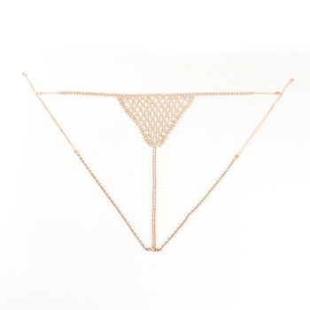 Αλυσίδα σώματος με στρας, γυναικείου στυλ, σειρά Princess, ηλεκτροπλατίωση