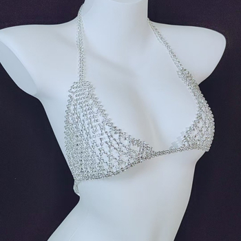 Αλυσίδα σώματος με στρας, γυναικείου στυλ, σειρά Princess, ηλεκτροπλατίωση