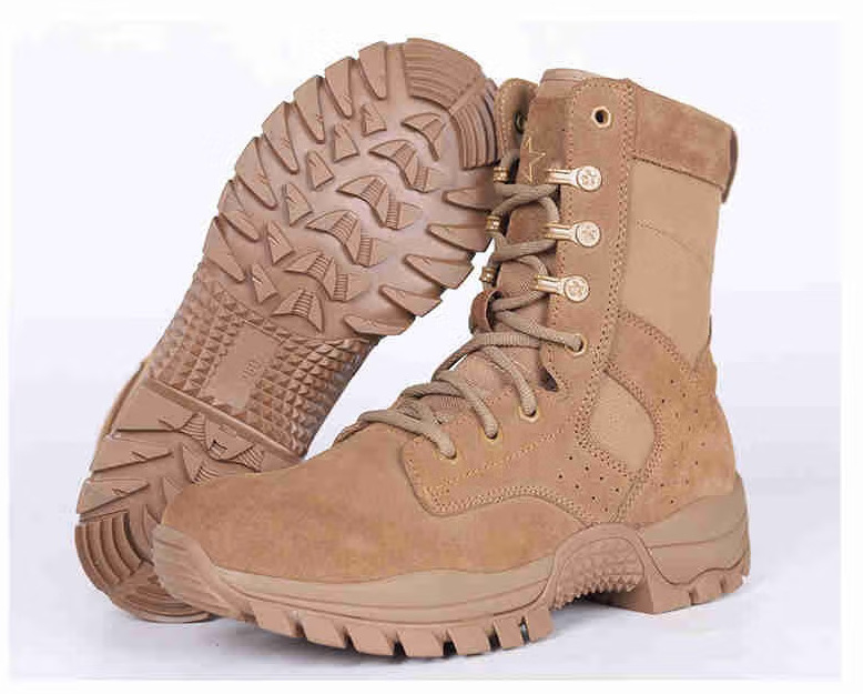 Jihua Universālas taktiskās botas pārgājieniem un telšanai – ūdensnecaurlaidīgs audums, augšējā daļa no govs ādas, apaļš purns