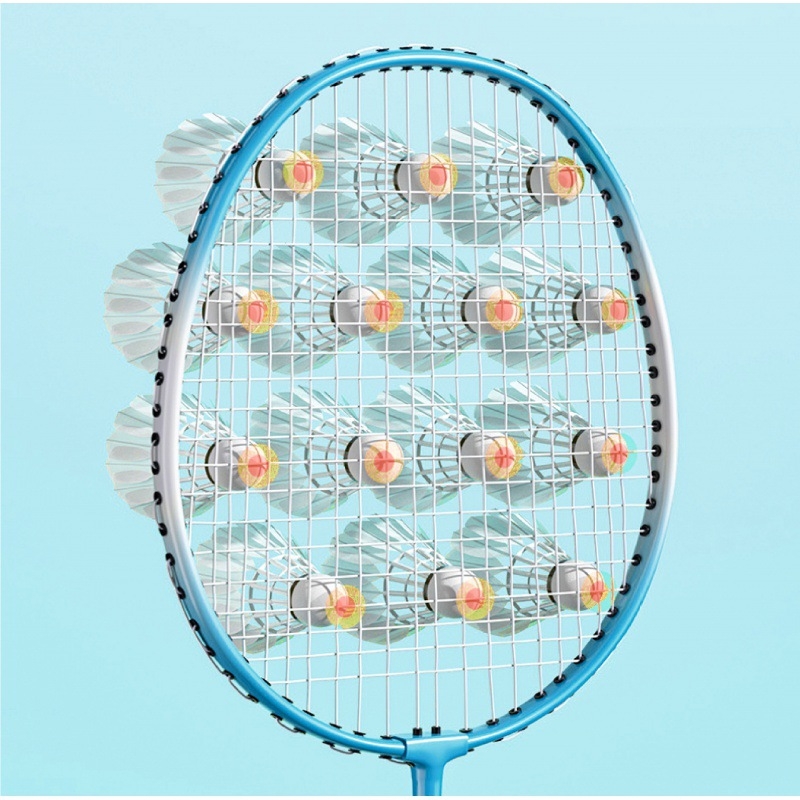 Knier badminton reketa — težina 95–100 g, okvir od željezne legure, ručka G1, pogodna za amatere i juniore