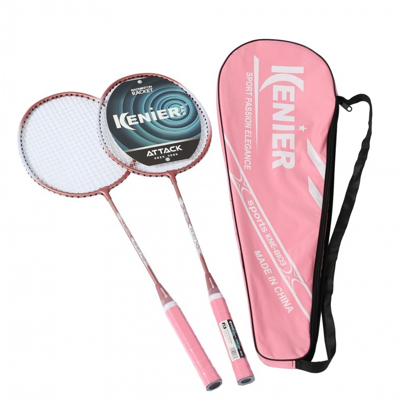 Knier badminton reketa — težina 95–100 g, okvir od željezne legure, ručka G1, pogodna za amatere i juniore