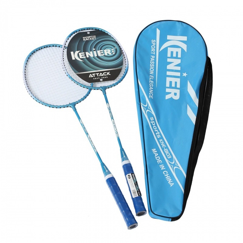 Knier badminton reketa — težina 95–100 g, okvir od željezne legure, ručka G1, pogodna za amatere i juniore
