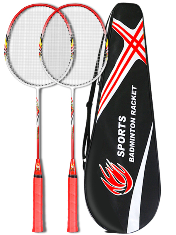 Duhao badminton raketa, okvir od željezne legure, težina 95–100 g, drška G-5, set za trening
