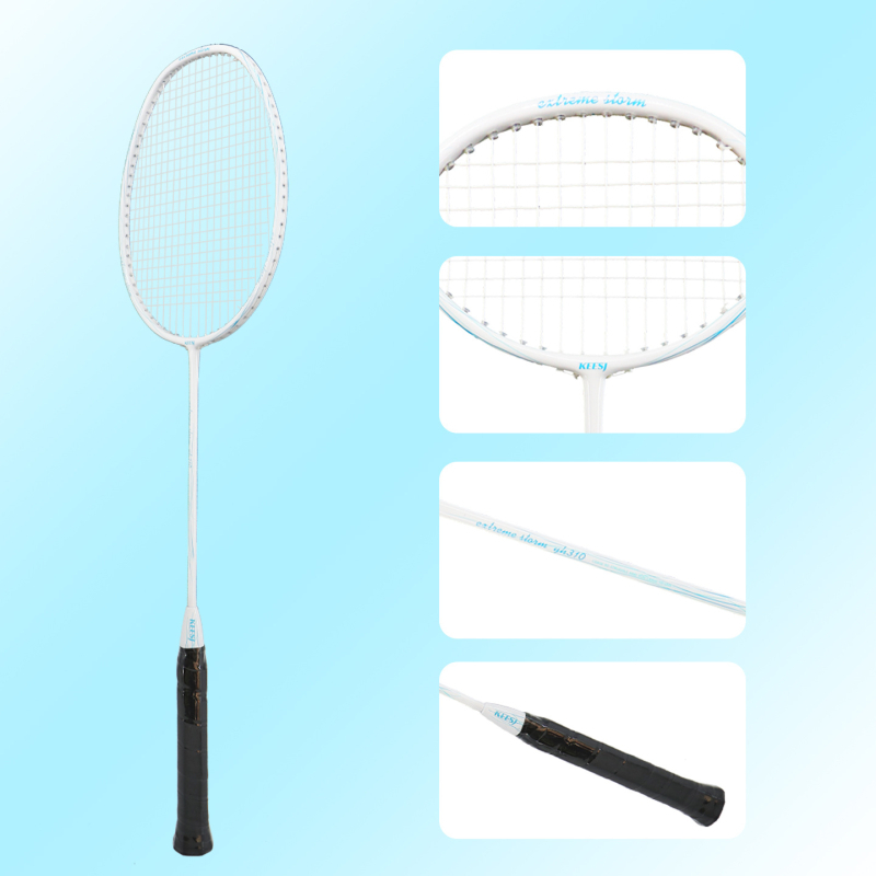 Raketa za badminton – okvir od karbonsko-aluminijske legure; konstrukcija od jednog dijela; težina 90–94 g; tip reketa: ravni; mogućnost tiska logotipa