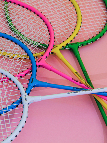 Rachetă de badminton din aliaj de fier, ultra-ușoară 95–100 g, mâner G4, rachetă dreaptă, set dual (2 rachete)