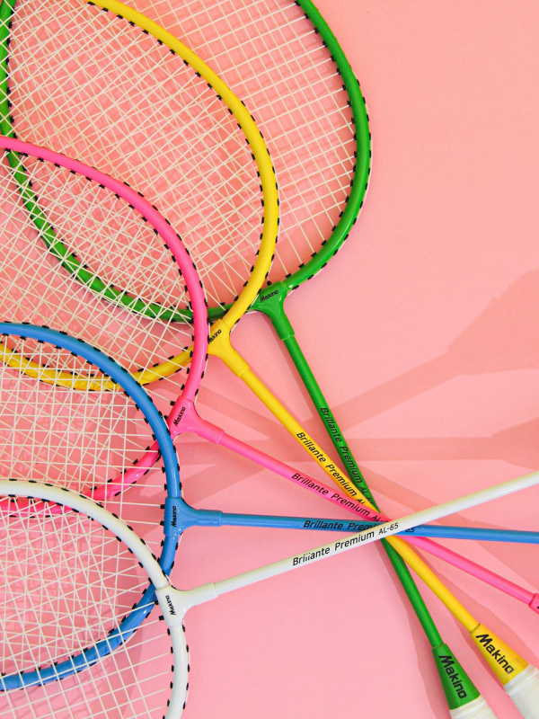 Rachetă de badminton din aliaj de fier, ultra-ușoară 95–100 g, mâner G4, rachetă dreaptă, set dual (2 rachete)