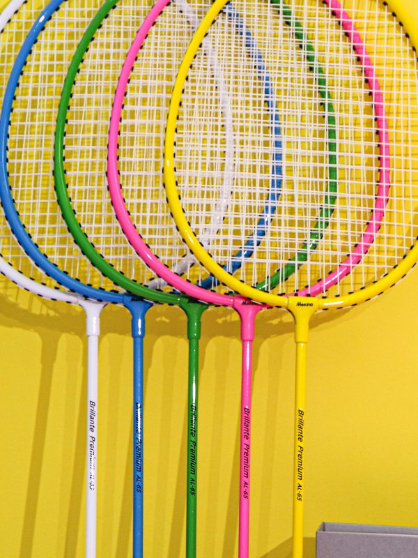 Rachetă de badminton din aliaj de fier, ultra-ușoară 95–100 g, mâner G4, rachetă dreaptă, set dual (2 rachete)