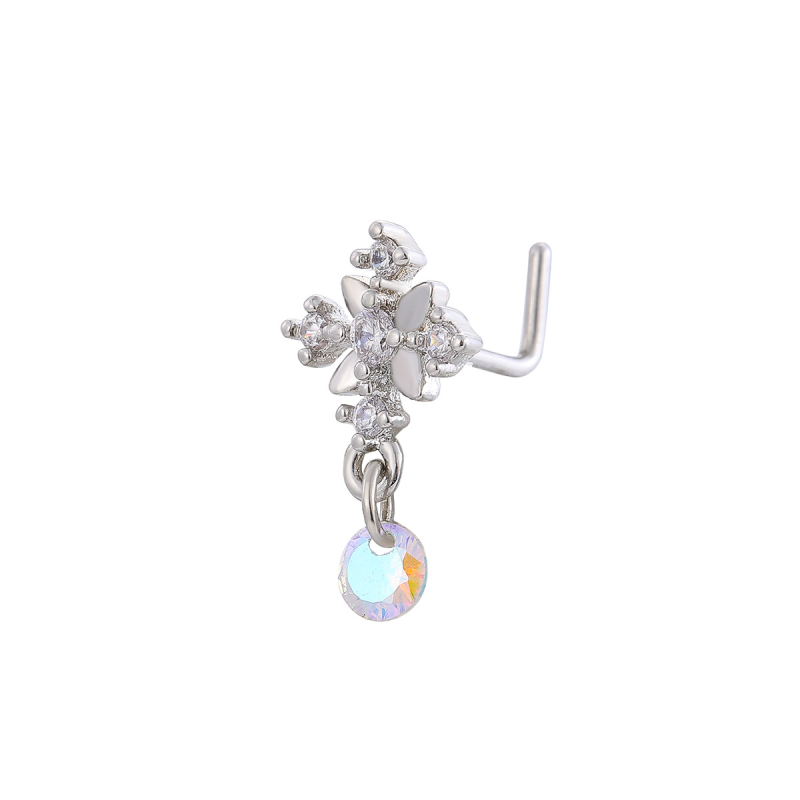 Ornamente nazale din cupru – puritate 18K, placare electrolitică, stil feminin, retro