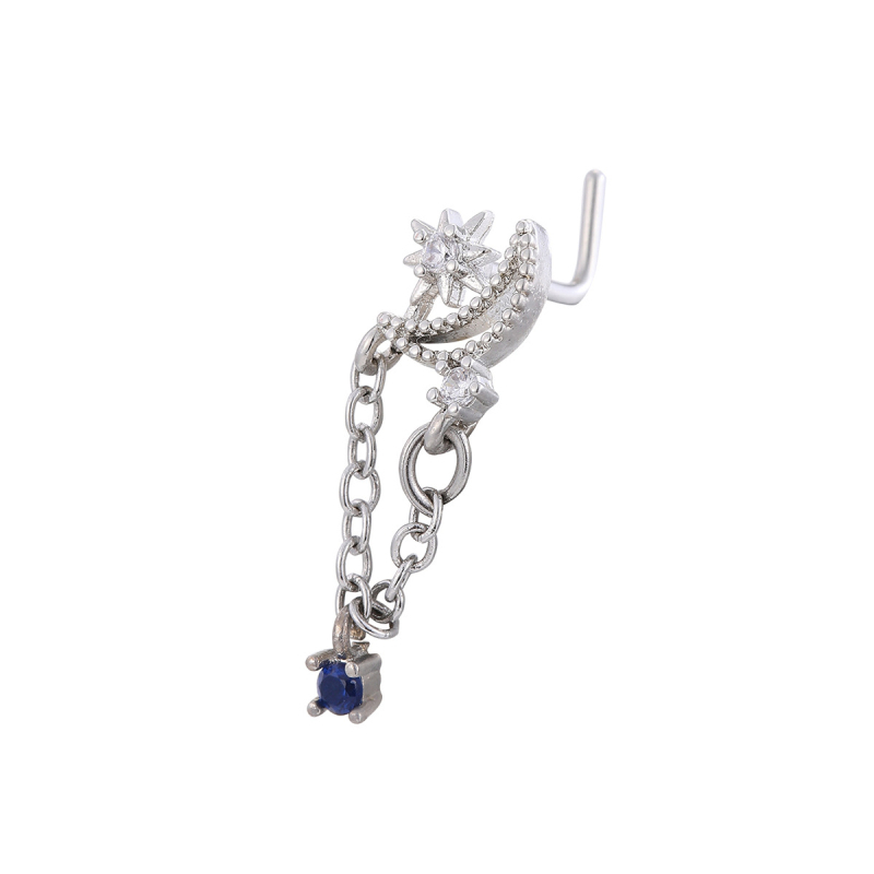 Ornamente nazale din cupru – puritate 18K, placare electrolitică, stil feminin, retro