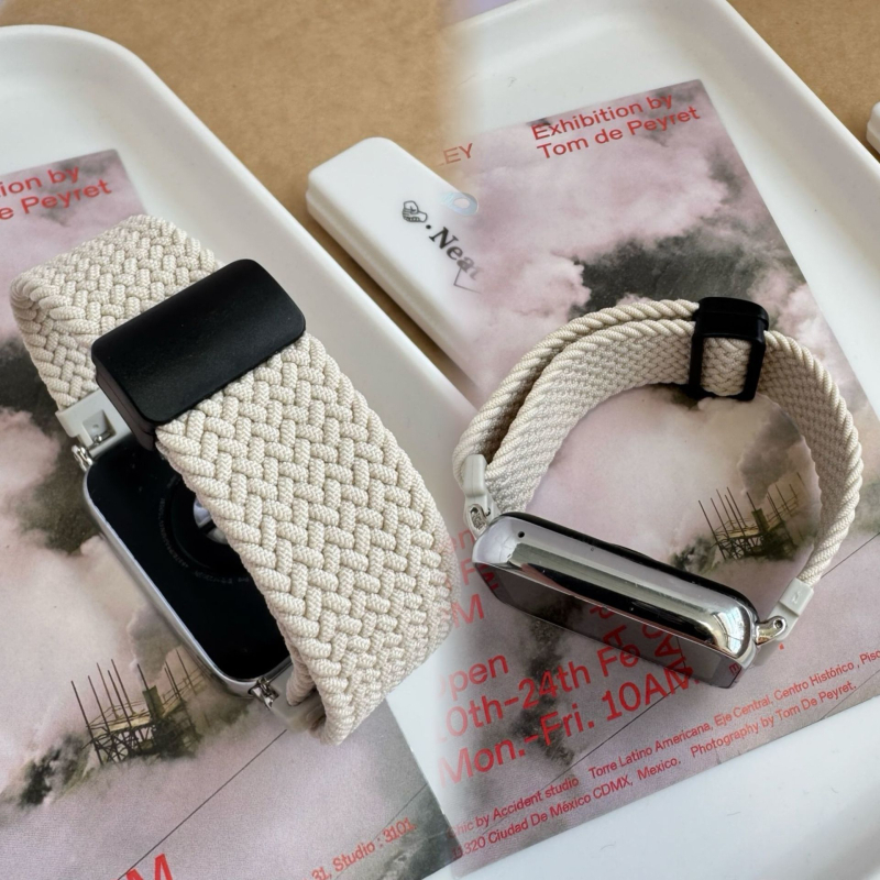 Apple Watch серия S плетен каиш за часовник (Материал на каиша: пластмаса; Размери на интерфейса: персонализирани; Стил: модерен; Вид закопчалка: друг)