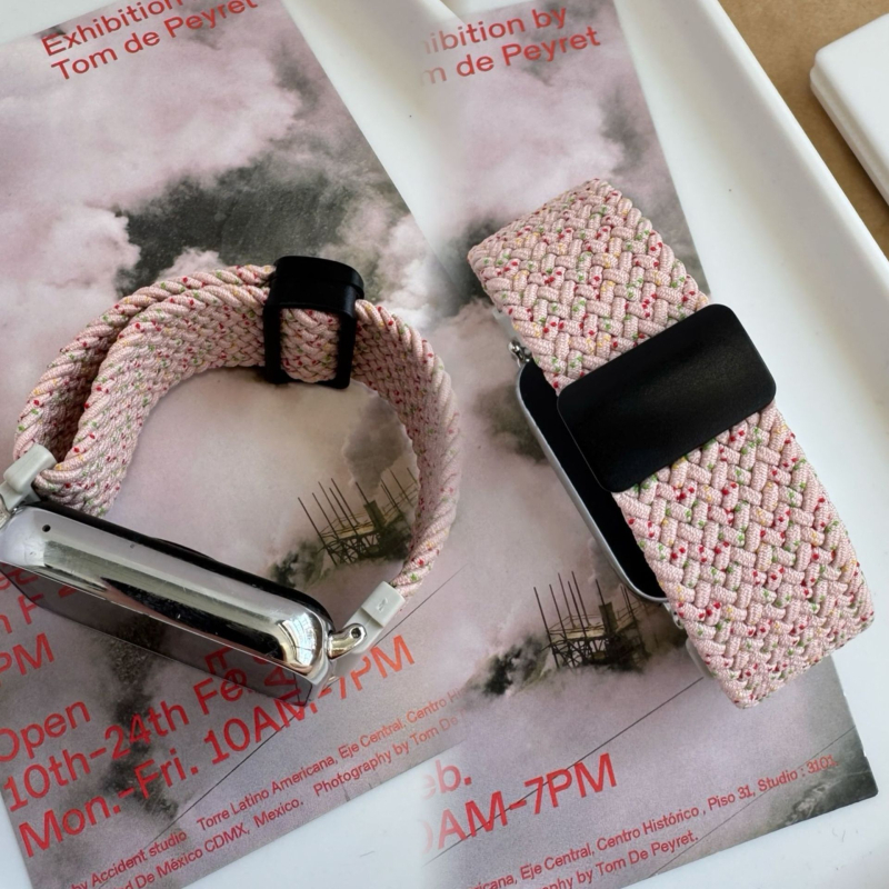 Apple Watch серия S плетен каиш за часовник (Материал на каиша: пластмаса; Размери на интерфейса: персонализирани; Стил: модерен; Вид закопчалка: друг)