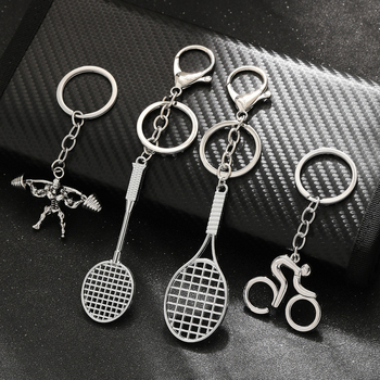 Breloc din aliaj de zinc, design sportiv, stil modern minimalist, gata pentru cadou, fără licență IP