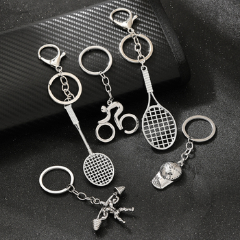 Breloc din aliaj de zinc, design sportiv, stil modern minimalist, gata pentru cadou, fără licență IP