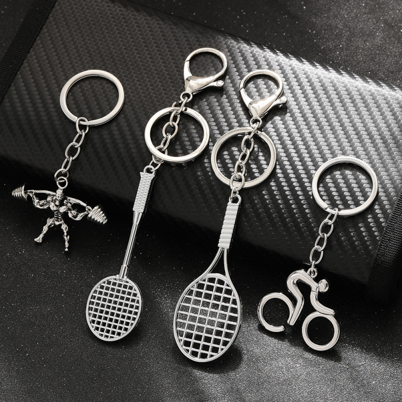 Breloc din aliaj de zinc, design sportiv, stil modern minimalist, gata pentru cadou, fără licență IP