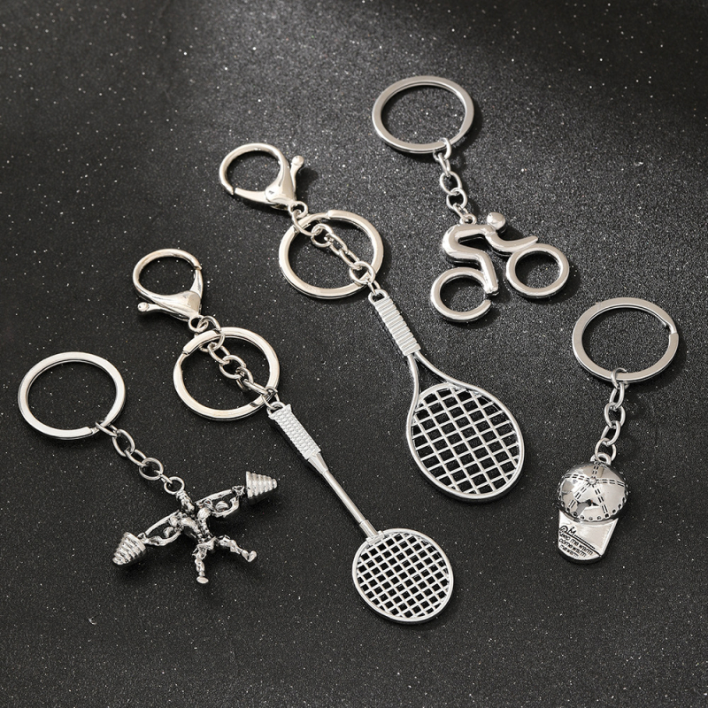 Breloc din aliaj de zinc, design sportiv, stil modern minimalist, gata pentru cadou, fără licență IP