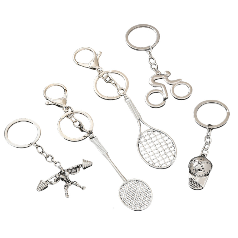 Breloc din aliaj de zinc, design sportiv, stil modern minimalist, gata pentru cadou, fără licență IP