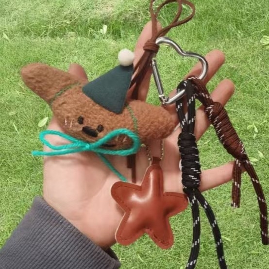 Breloc pentru geantă din nylon – seria MIU, mingea nr. 8, lux accesibil