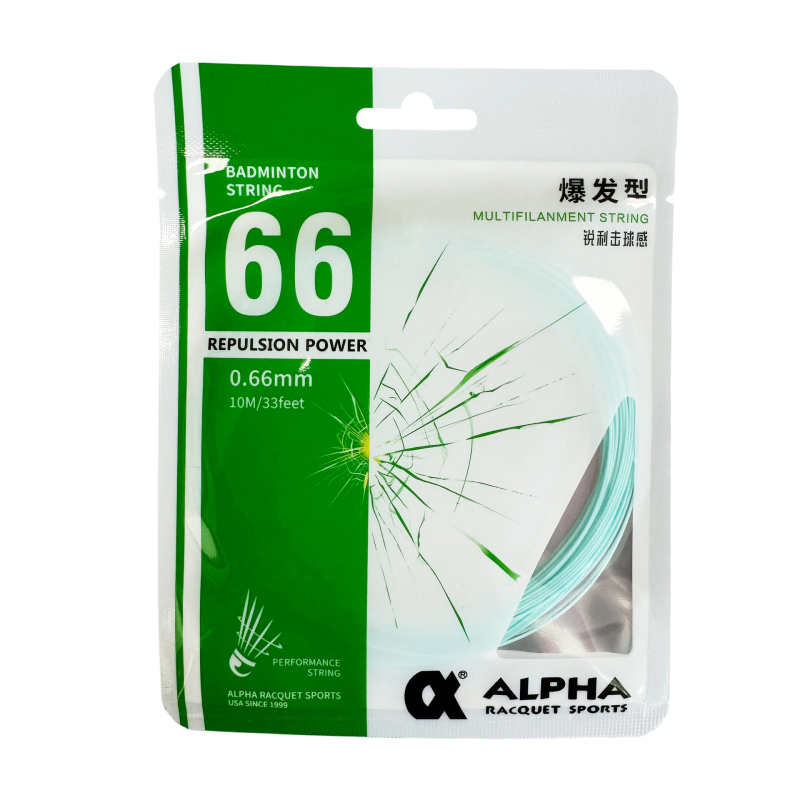 BS66 Badmintona stieple, neilona daudzvītņu, 0,66 mm, reketes stieple