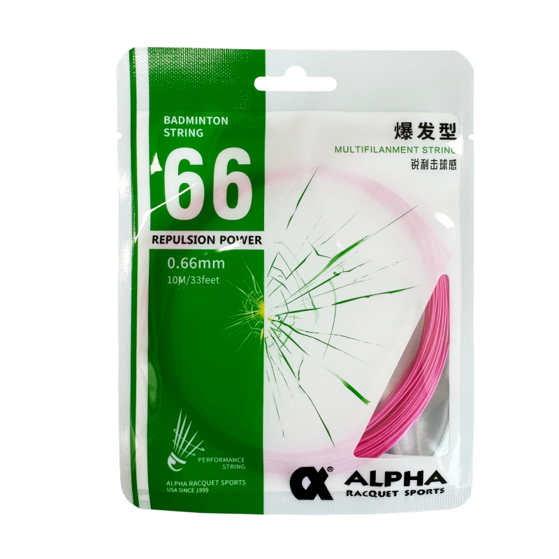 BS66 Badmintona stieple, neilona daudzvītņu, 0,66 mm, reketes stieple