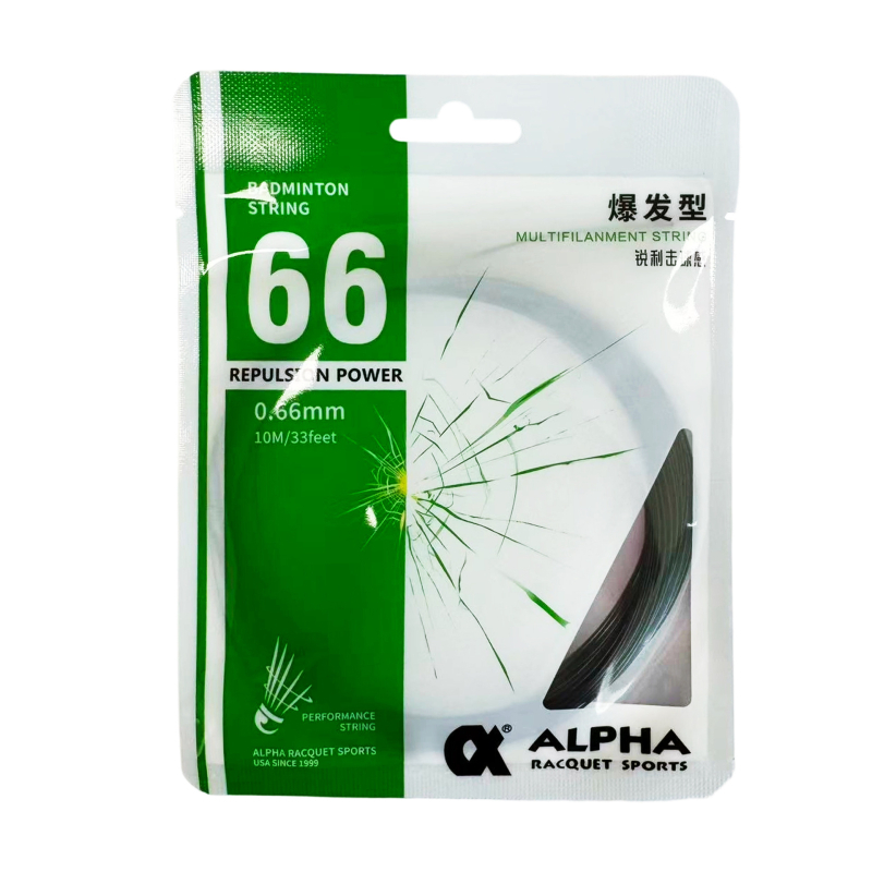BS66 Badmintona stieple, neilona daudzvītņu, 0,66 mm, reketes stieple