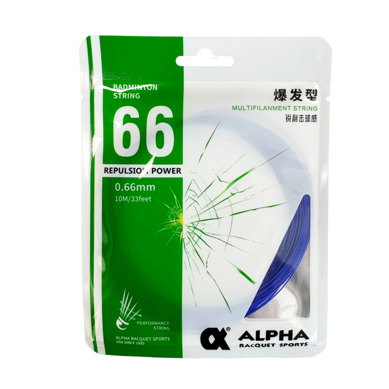 BS66 Badmintona stieple, neilona daudzvītņu, 0,66 mm, reketes stieple