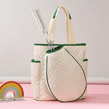 Многофункционална спортна чанта за бадминтон/тенис за пътуване, Oxford плат, издръжлива на износване, разделение за сухо и мокро, унисекс, градски стил