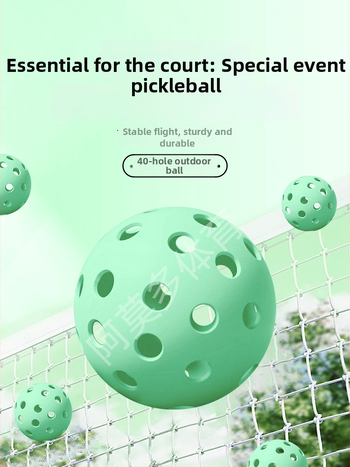 TPES pickleball bumba, 40 caurumi, 25 g, iekšējai un ārējai apmācībai