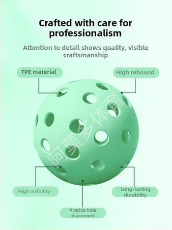 TPES pickleball bumba, 40 caurumi, 25 g, iekšējai un ārējai apmācībai