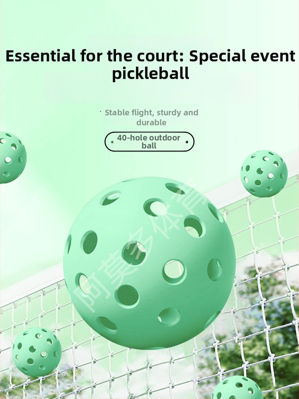 TPES pickleball bumba, 40 caurumi, 25 g, iekšējai un ārējai apmācībai