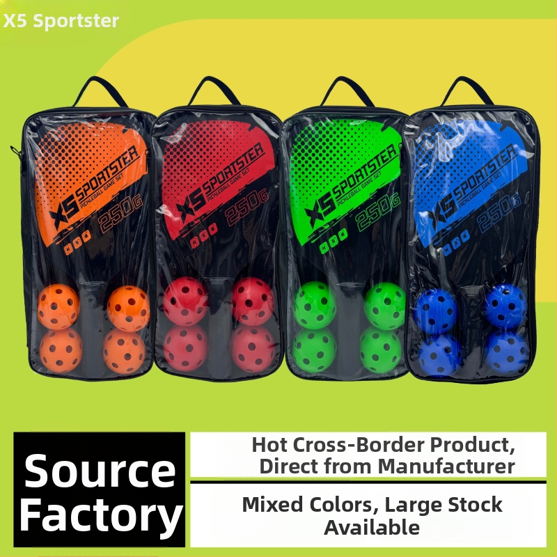 Pickleball raketų rinkinys – Burning Wings, 249 g, aukštos kokybės topo mediena