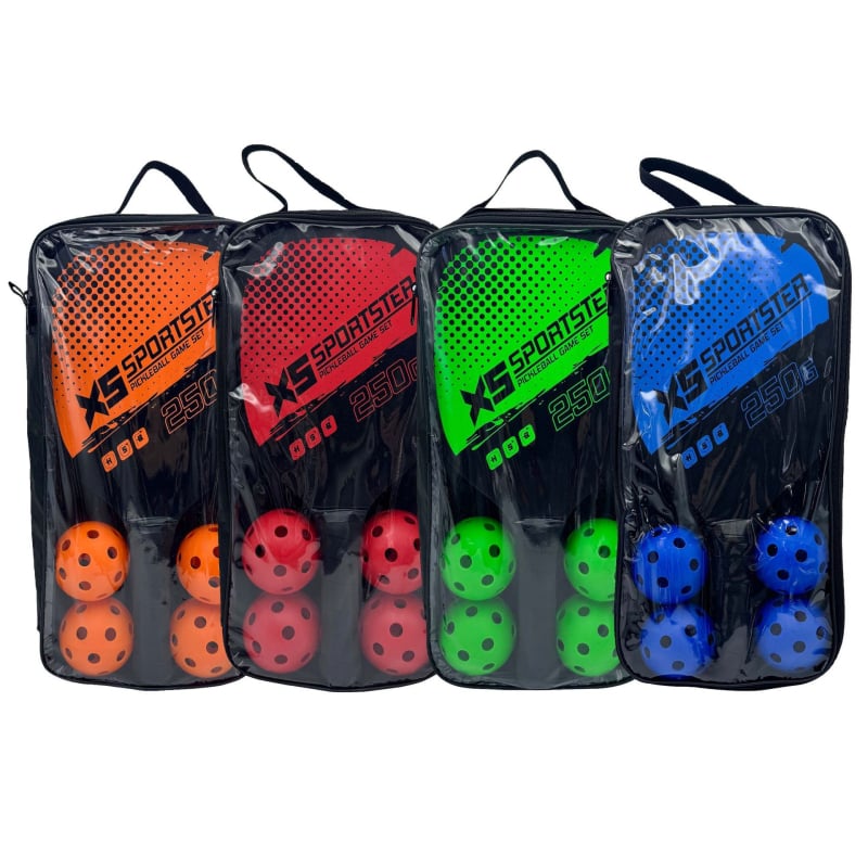 Pickleball raketų rinkinys – Burning Wings, 249 g, aukštos kokybės topo mediena