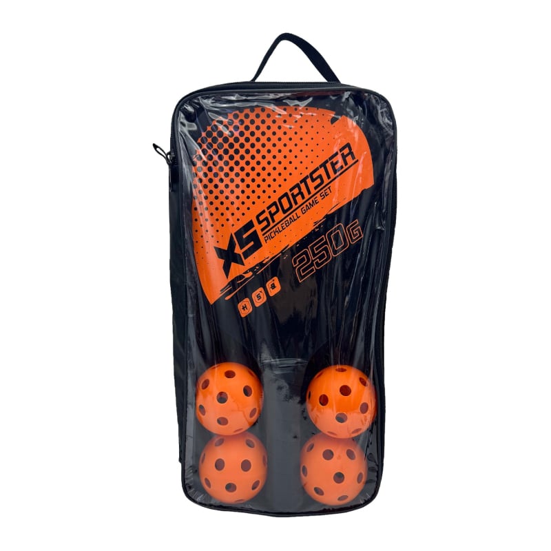 Pickleball raketų rinkinys – Burning Wings, 249 g, aukštos kokybės topo mediena