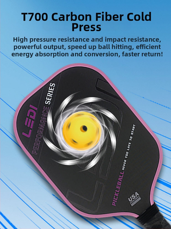 Set palete pickleball - T700 fibră de carbon, 225 g, LEDI