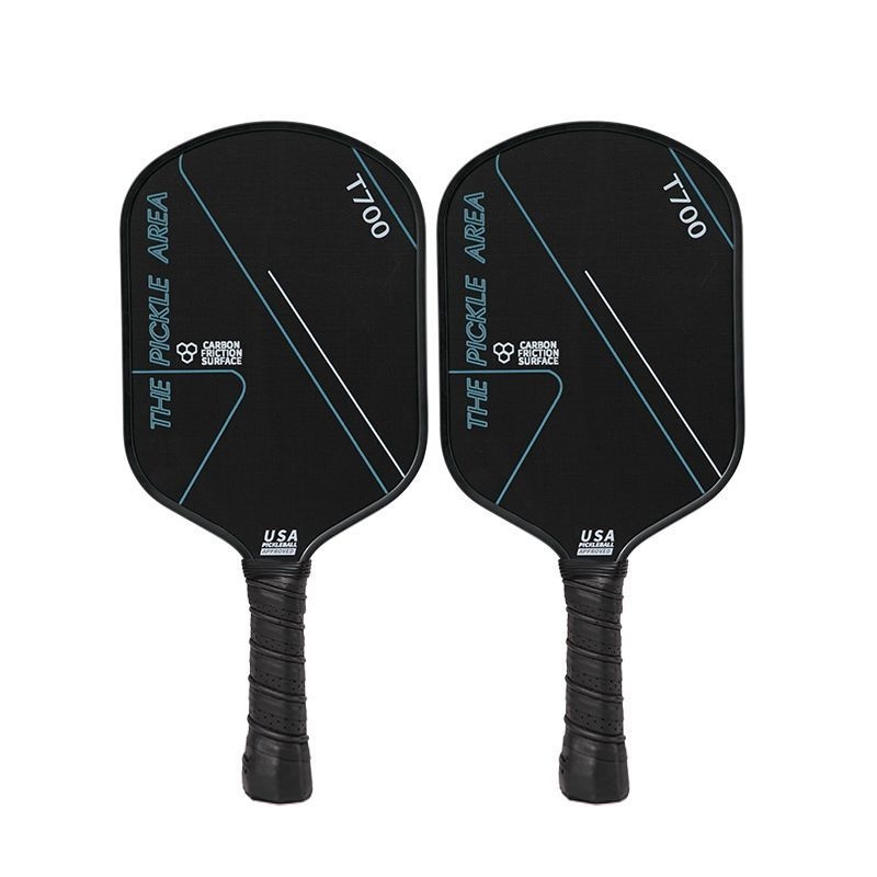 Set pickleball reketa od karbonskih vlakana T700 – mat površina i lice s saćastom strukturom