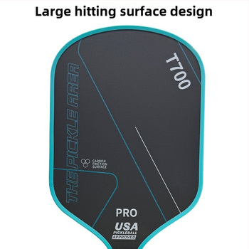 Pickleball raketa T700 z karbónových vlákien, 16 mm hrúbka, polymer honeycomb core, hmotnosť 225 g ±10 g