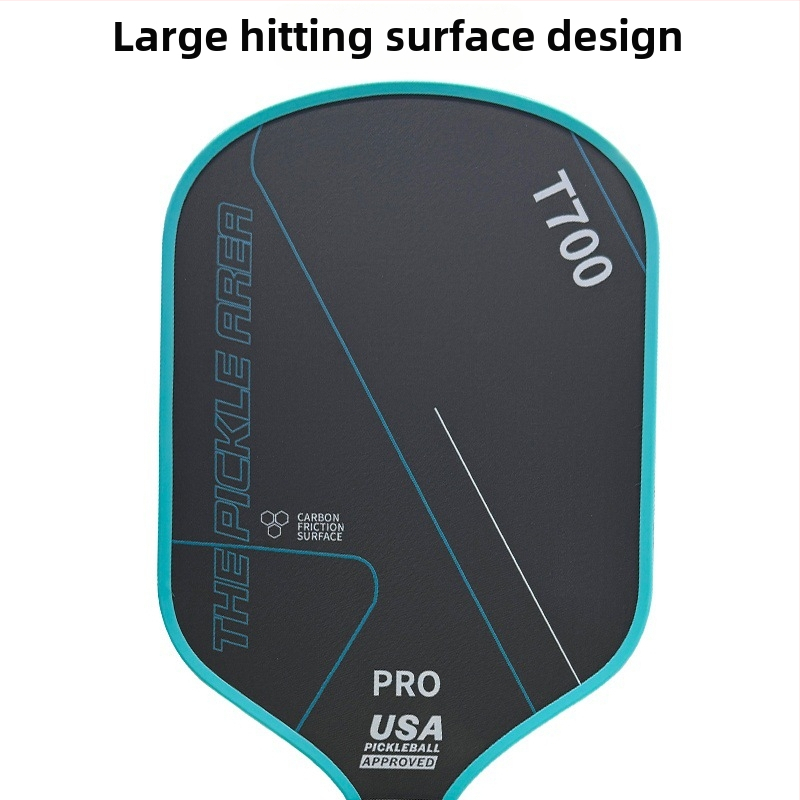 Pickleball raketa T700 z karbónových vlákien, 16 mm hrúbka, polymer honeycomb core, hmotnosť 225 g ±10 g